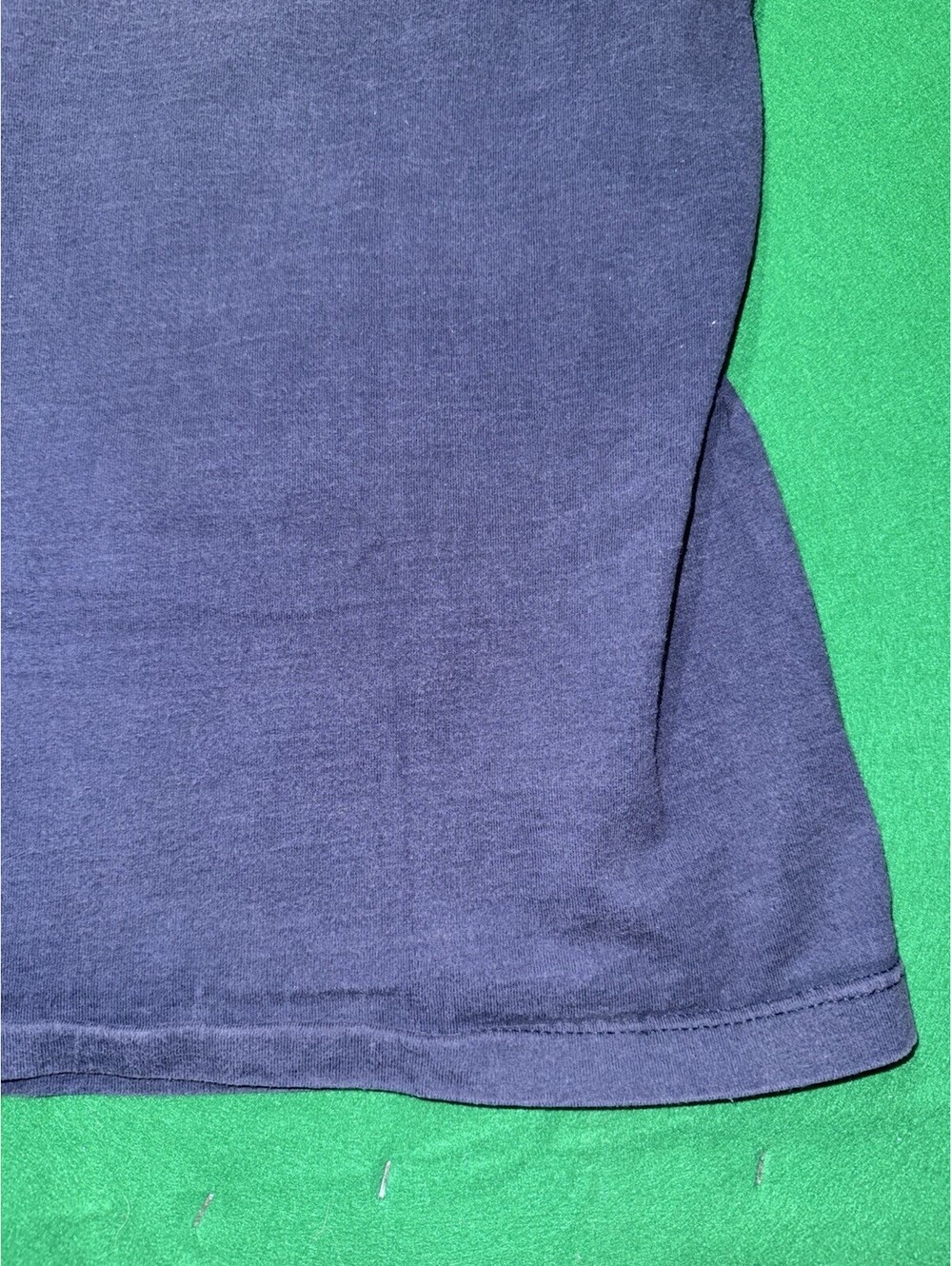 Vintage 80s 90s Wilson Athleticwear T Shirt Spellout Navy Blue Made in USA Large - Picture 15 of 16